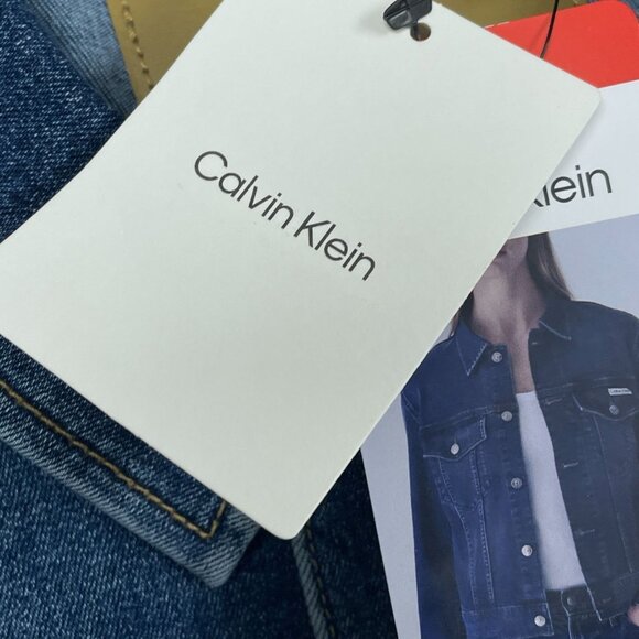 Calvin Klein Womens Denim Jacket Medium Blue d0162 - Picture 4 of 10